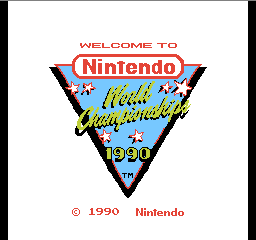 Nintendo World Championships 1990 Title Screen